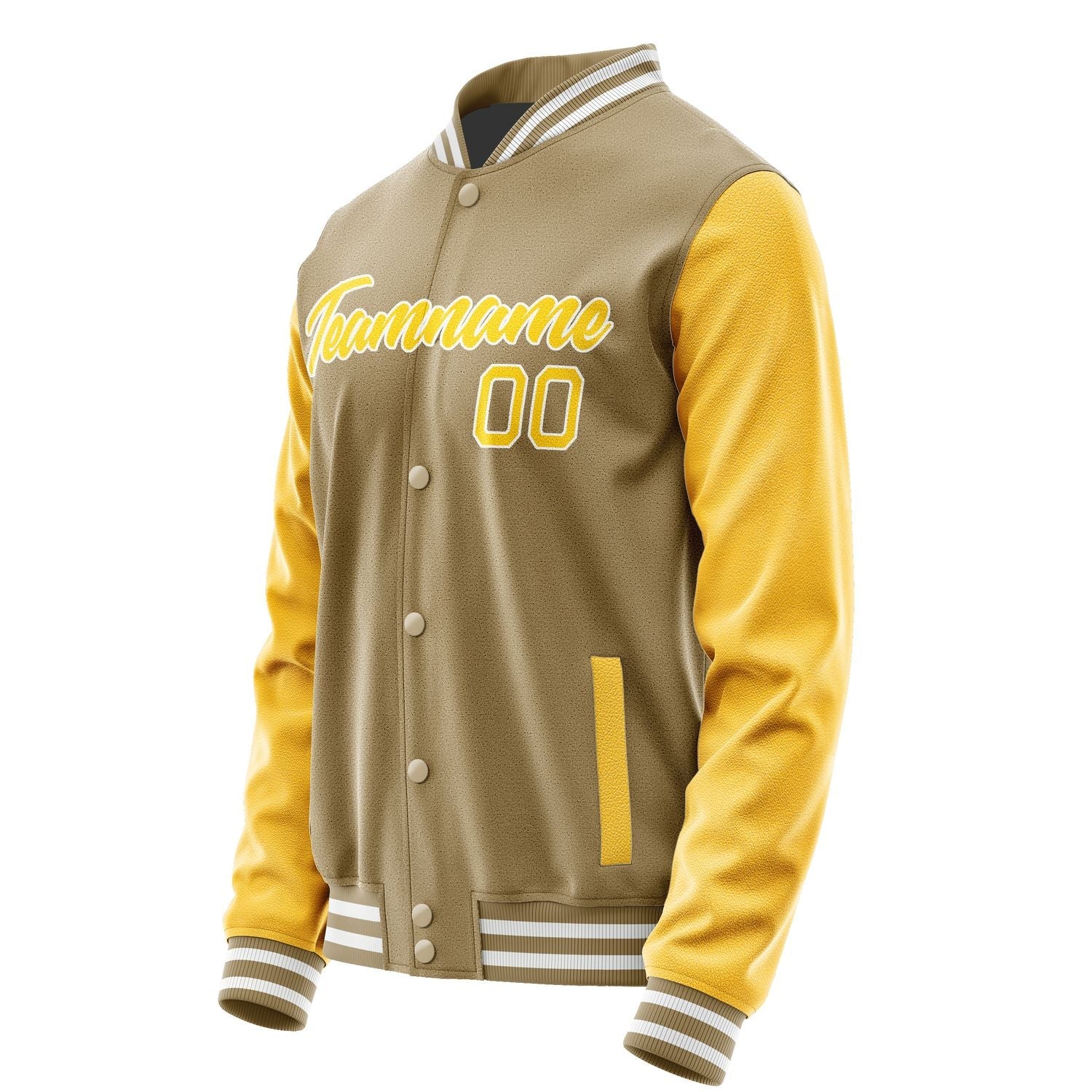 Custom Light Khaki Gold Jacket JA2525302517B21730