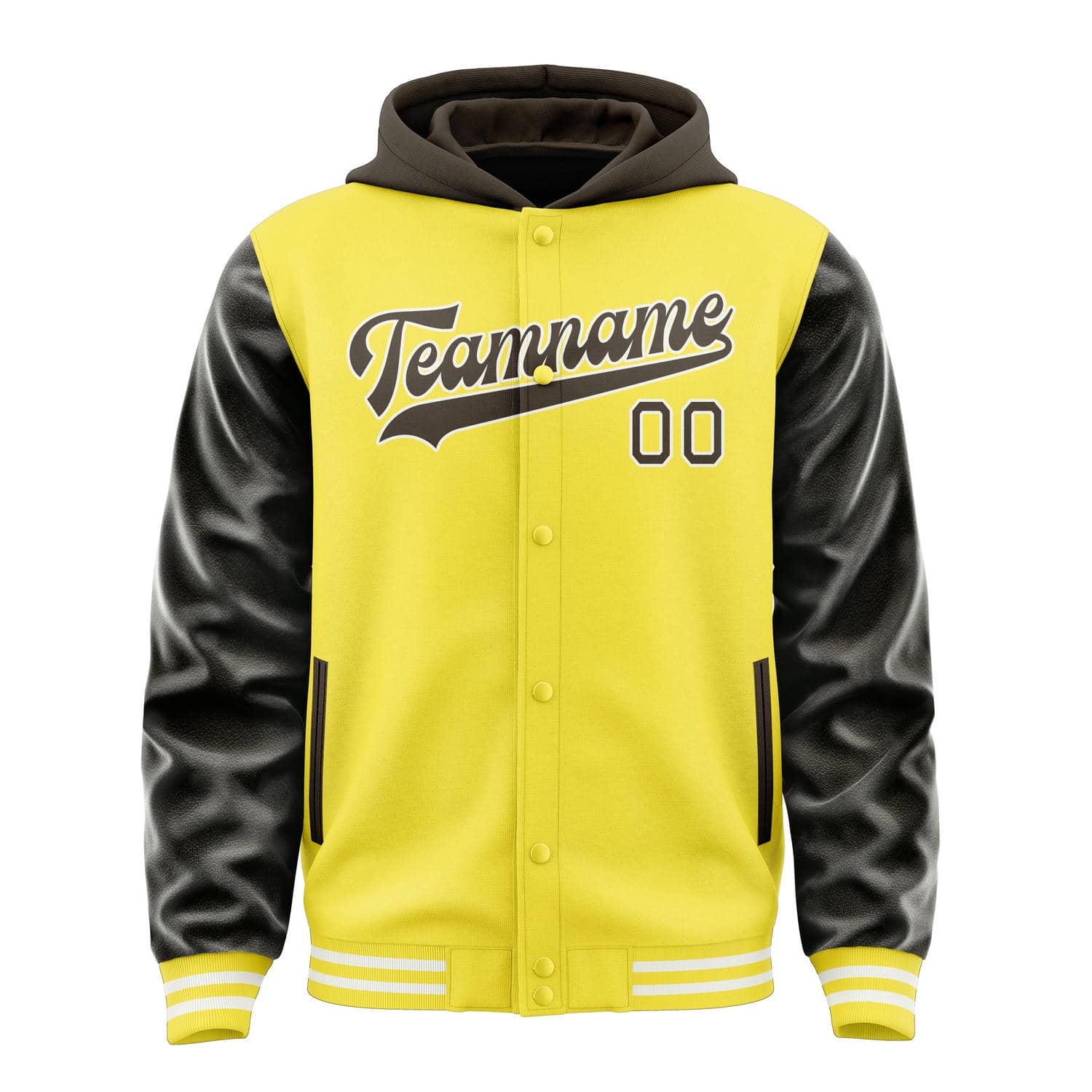 Custom Light Yellow Brown Jacket