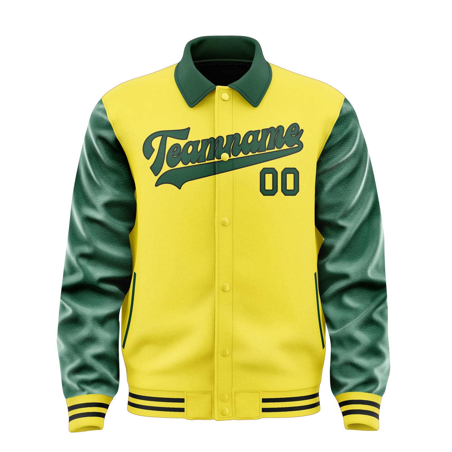 Custom Light Yellow Green Jacket