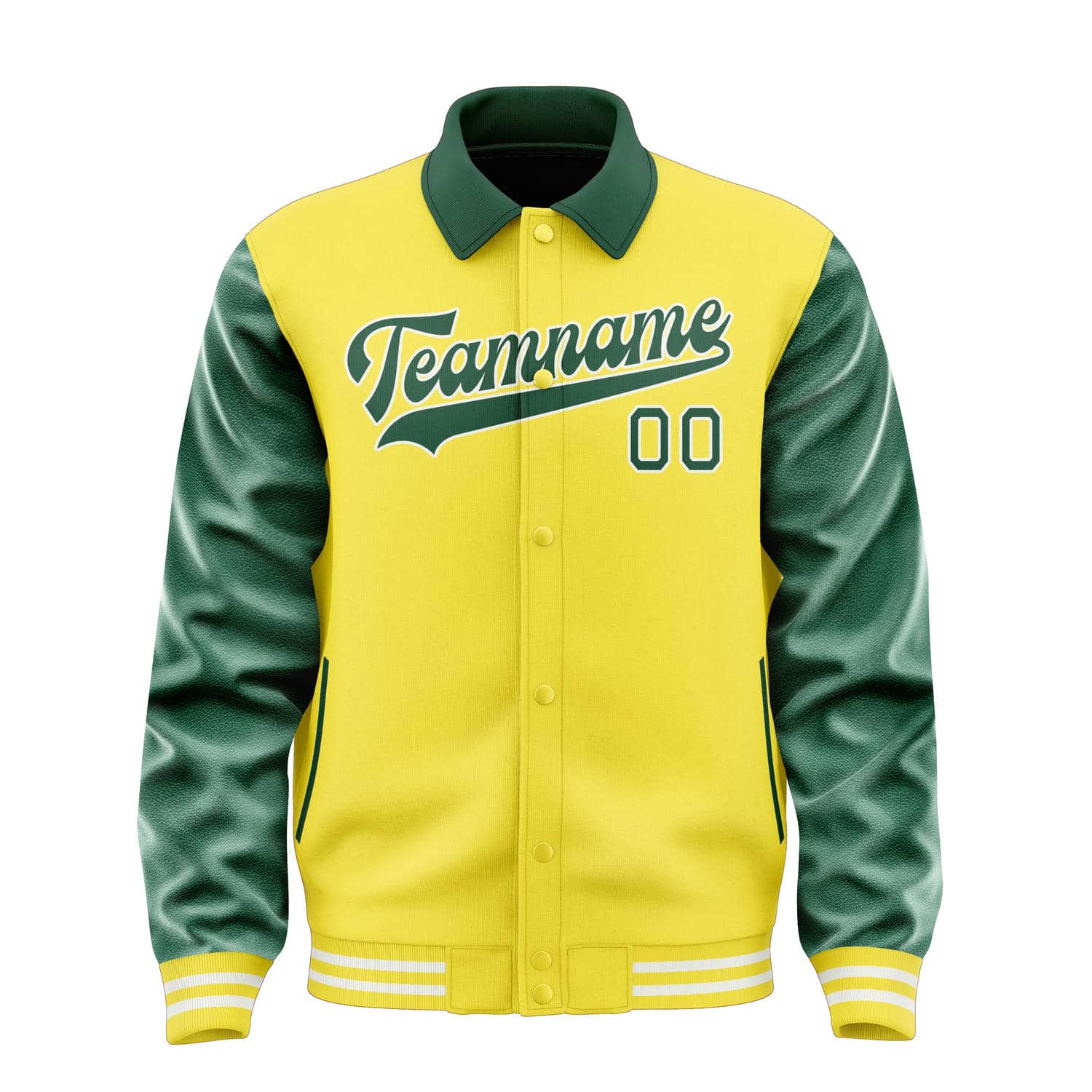 Custom Light Yellow Green Jacket