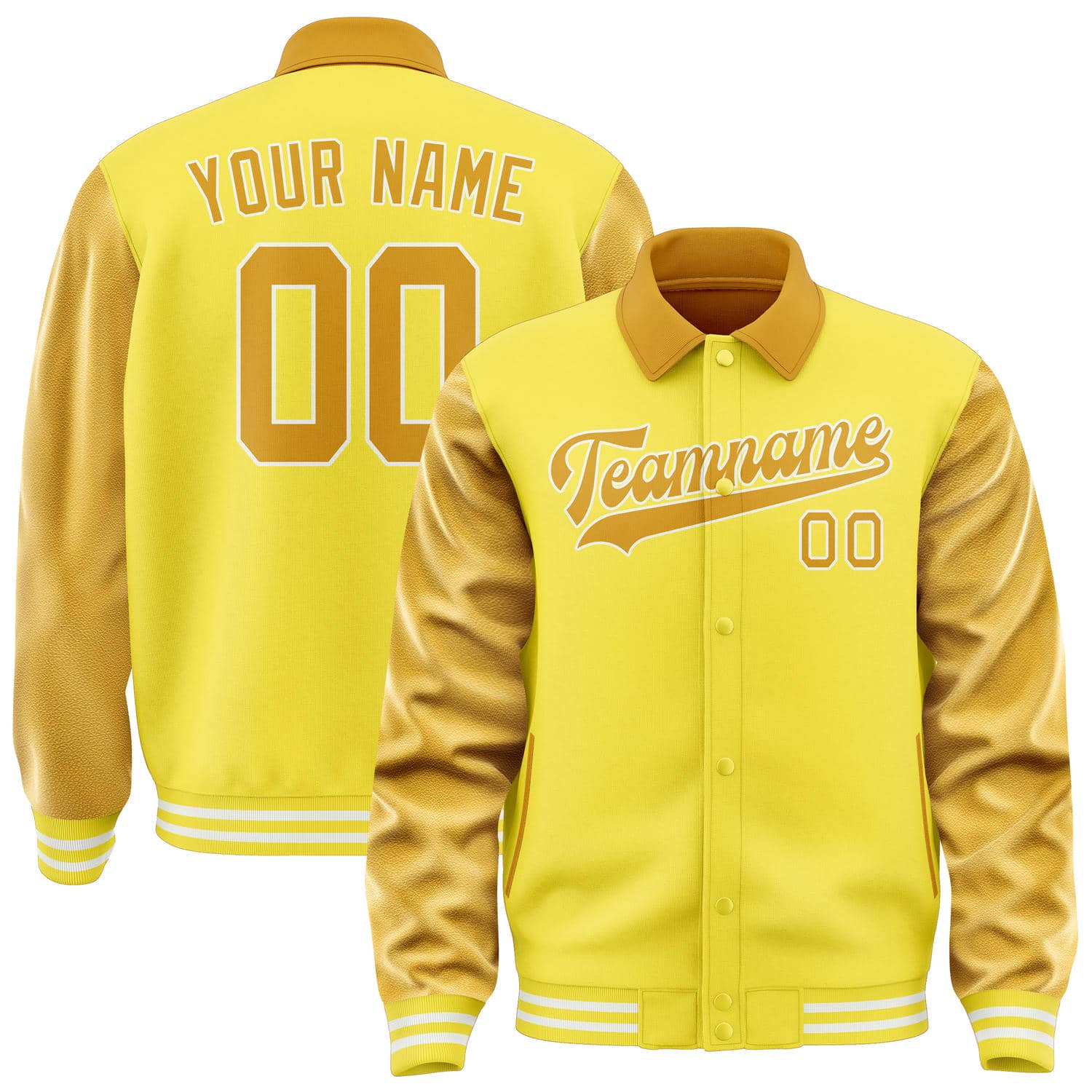 Custom Light Yellow Yellow Jacket