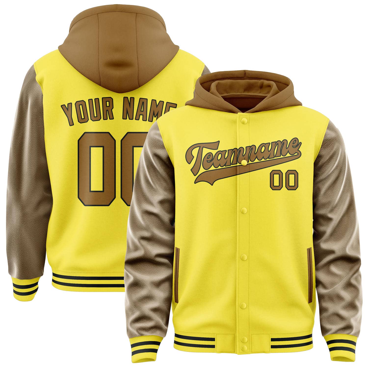 Custom Light Yellow Khaki Jacket