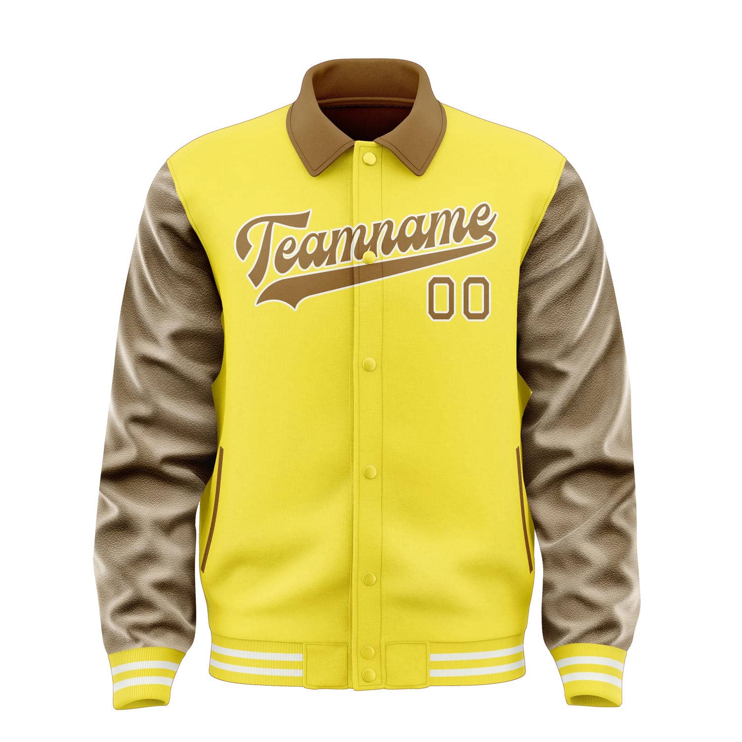 Custom Light Yellow Khaki Jacket