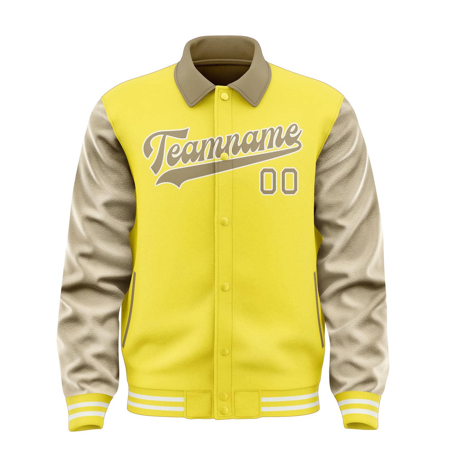Custom Light Yellow Light Khaki Jacket
