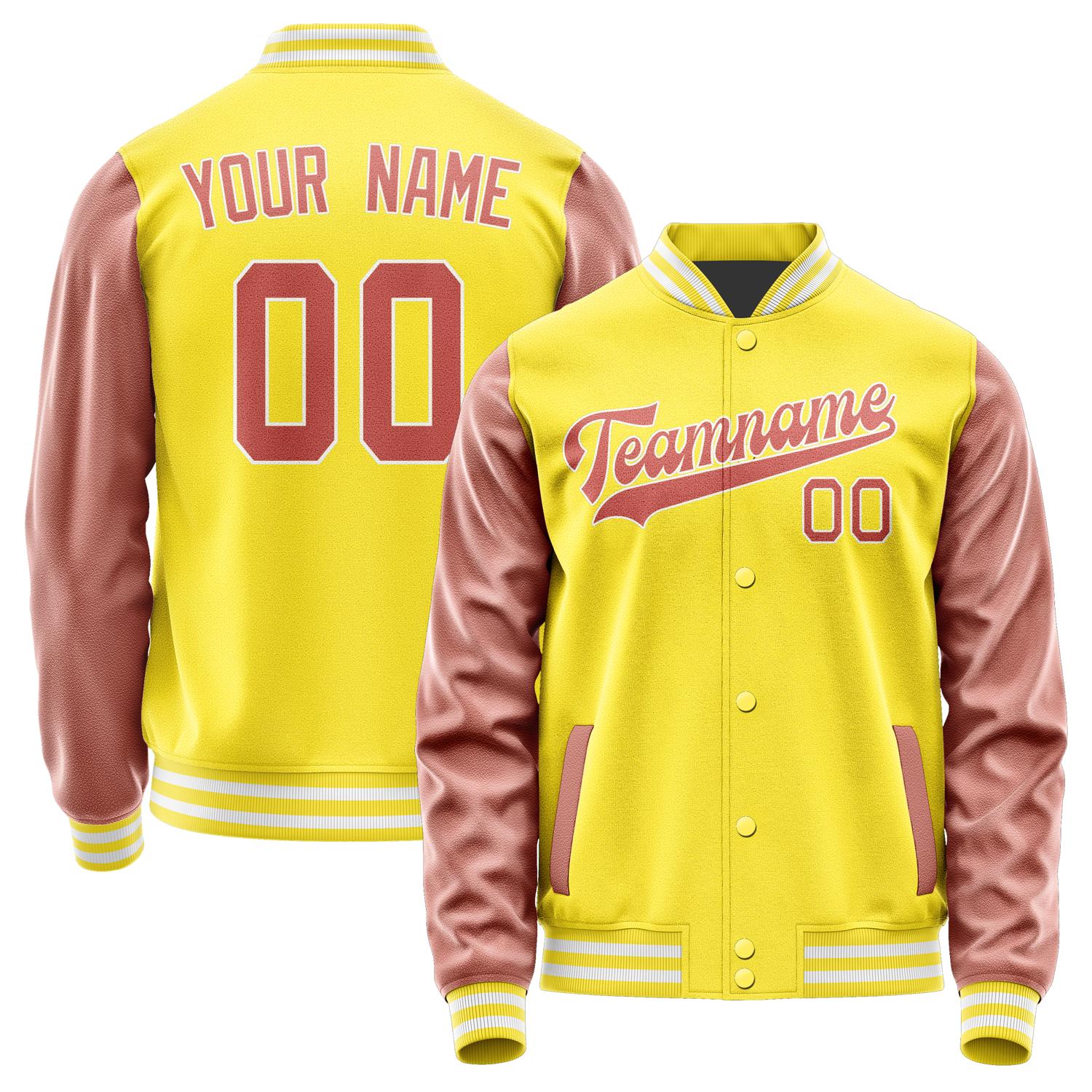 Custom Light Yellow Copper Rose Jacket JA2626292618B31829