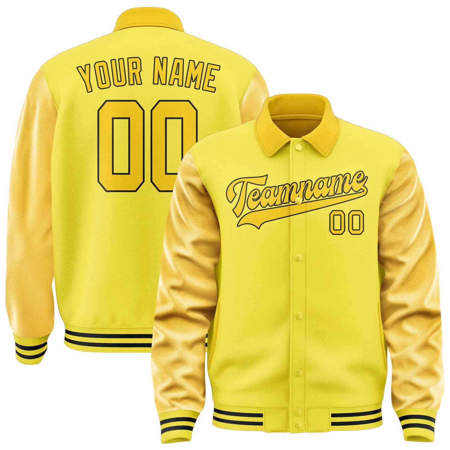 Custom Light Yellow Gold Jacket