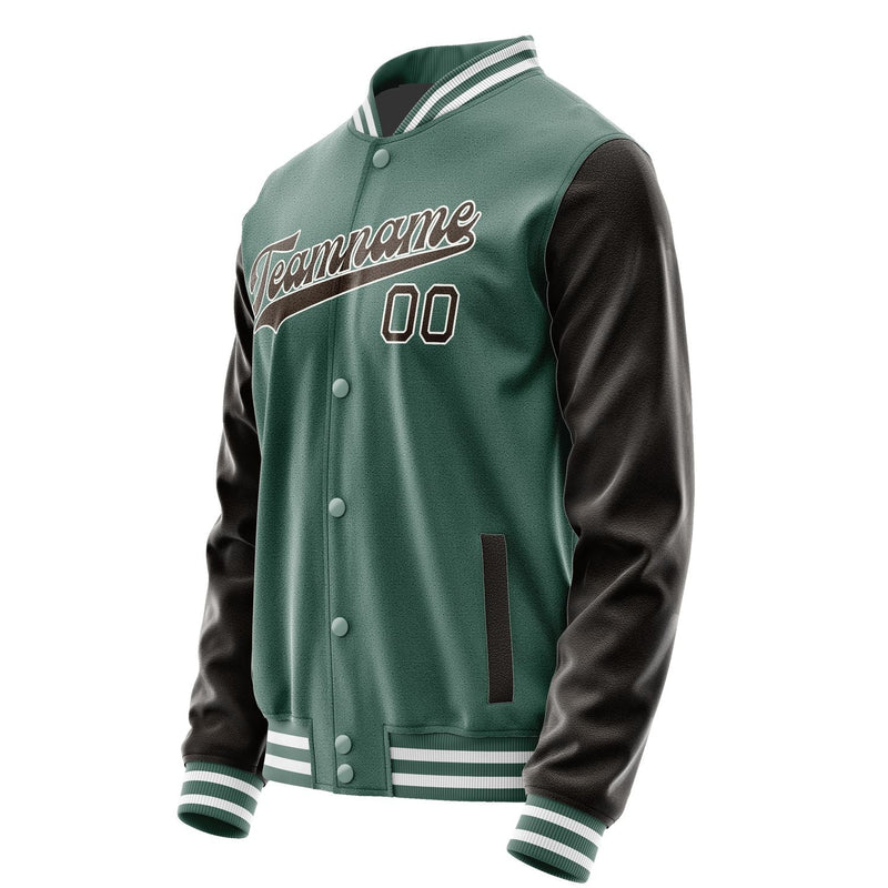 Custom Blue Green Brown Jacket JA2727012718B31801