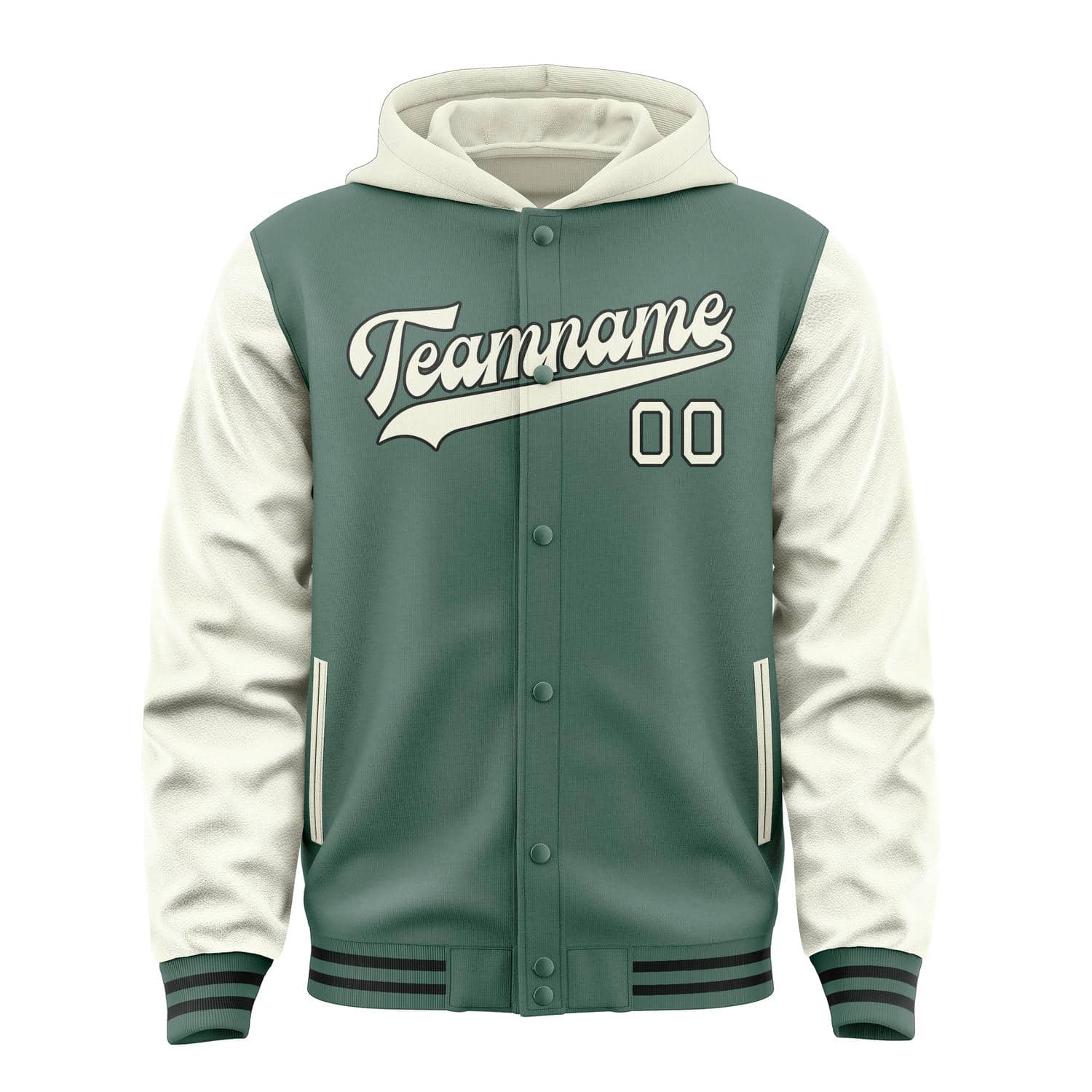 Custom Blue Green Cream Jacket