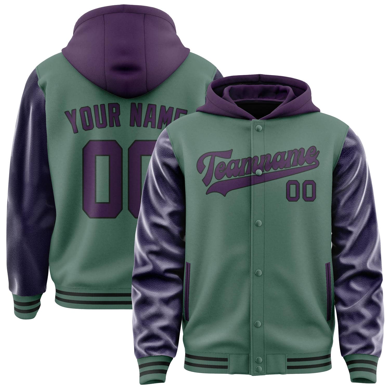 Custom Blue Green Purple Jacket
