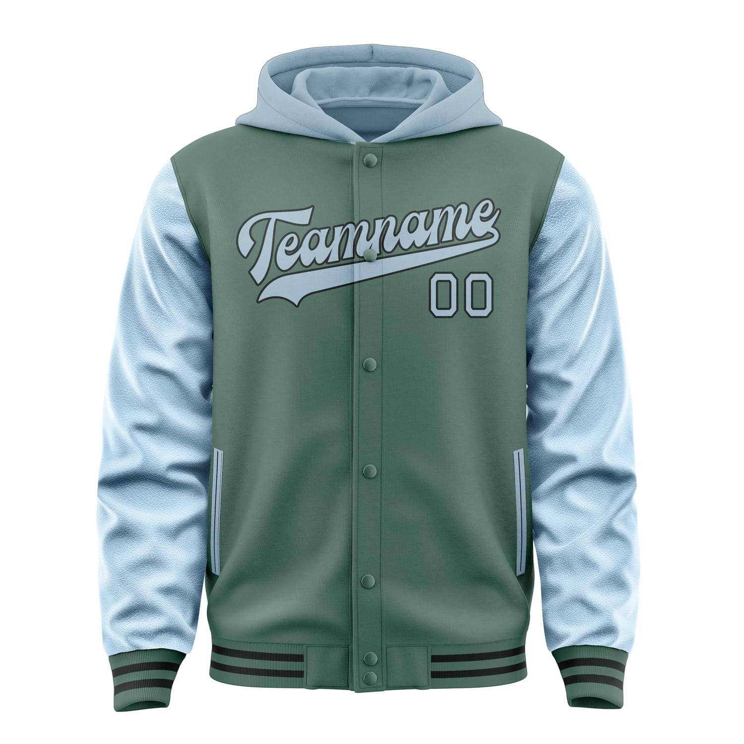 Custom Blue Green Light Blue Jacket