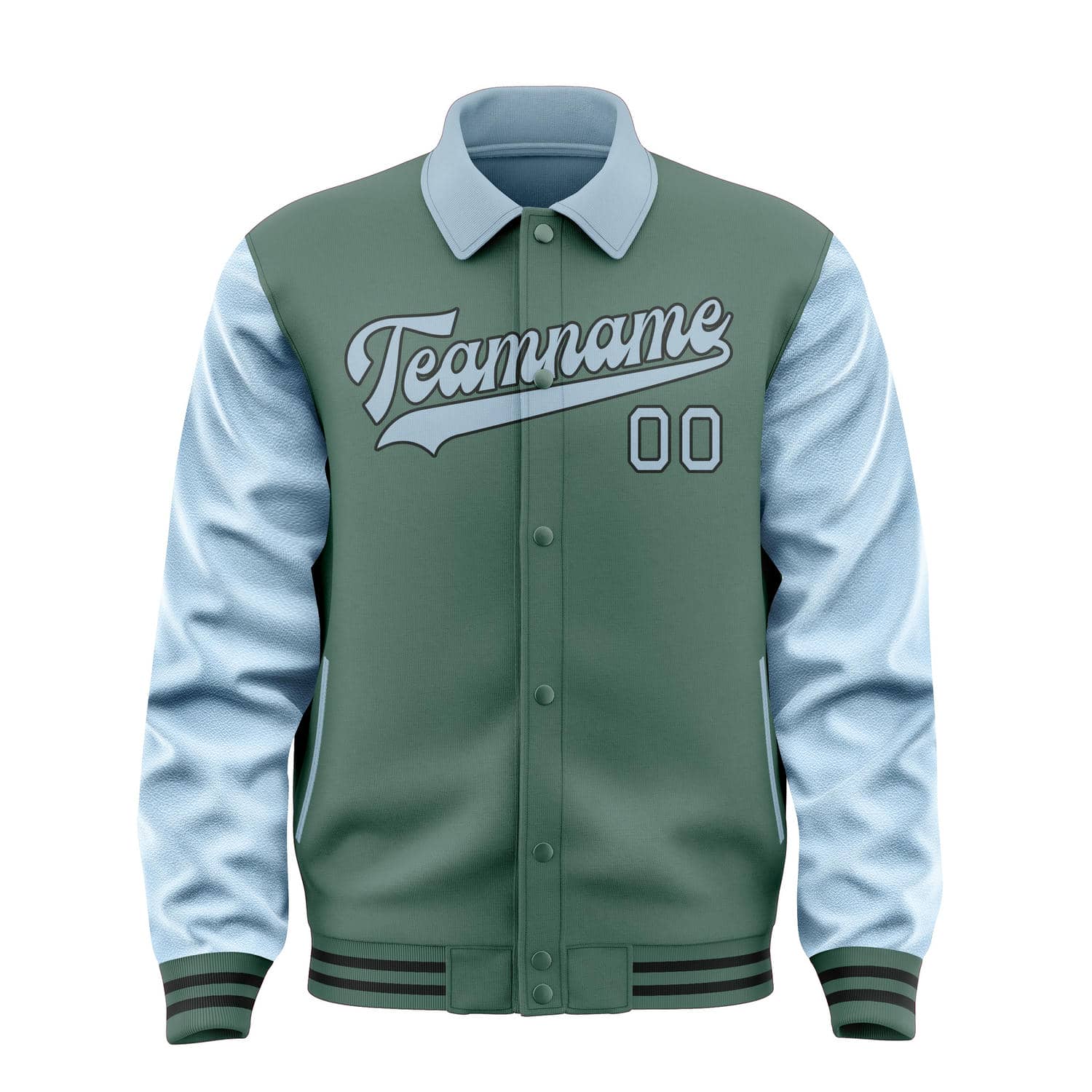 Custom Blue Green Light Blue Jacket