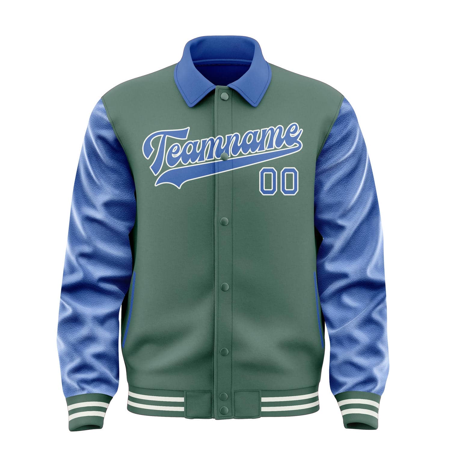 Custom Blue Green Sky Blue Jacket
