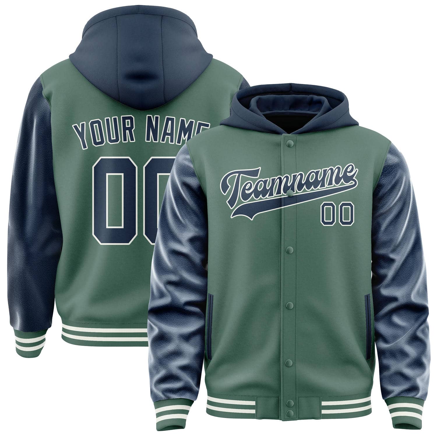 Custom Blue Green Blue Jacket