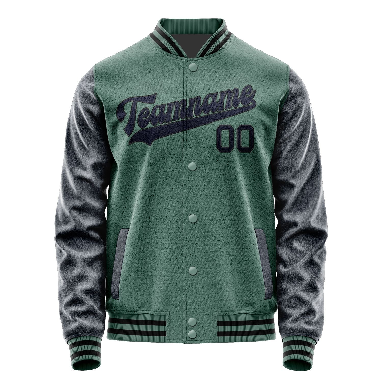Custom Blue Green Navy Jacket JA2727112717B31711