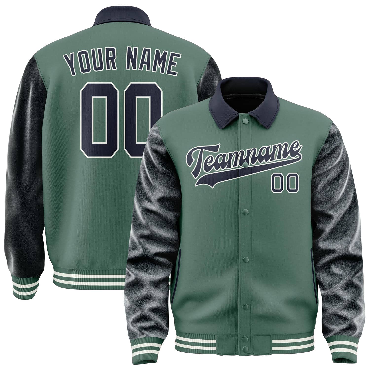 Custom Blue Green Navy Jacket