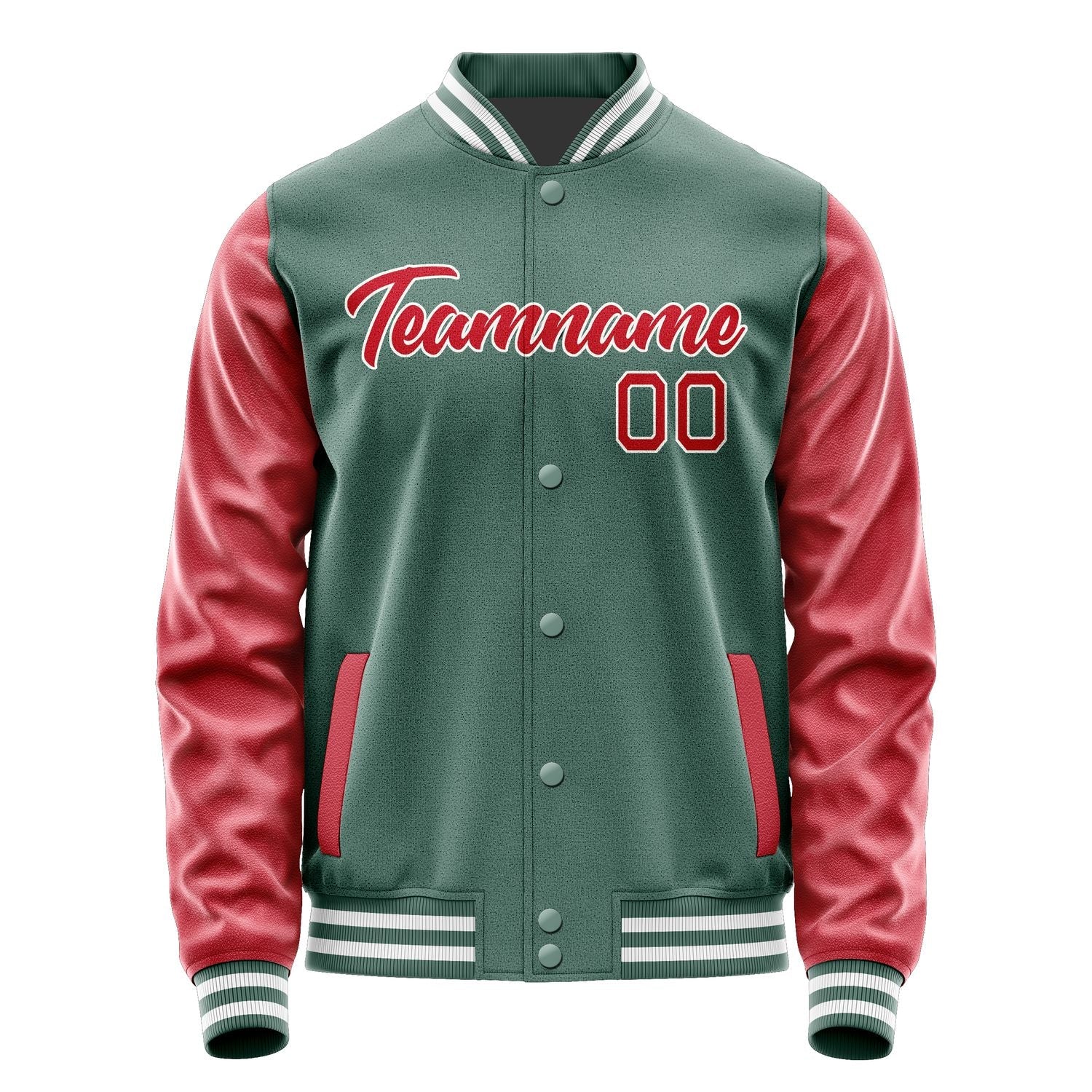 Custom Blue Green Red Jacket JA2727142718B21814