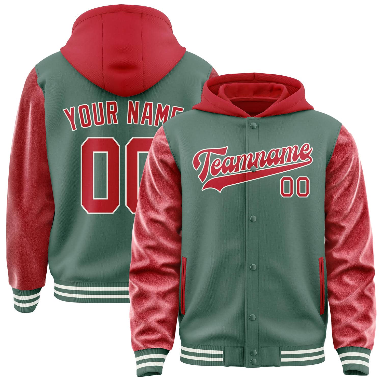 Custom Blue Green Red Jacket