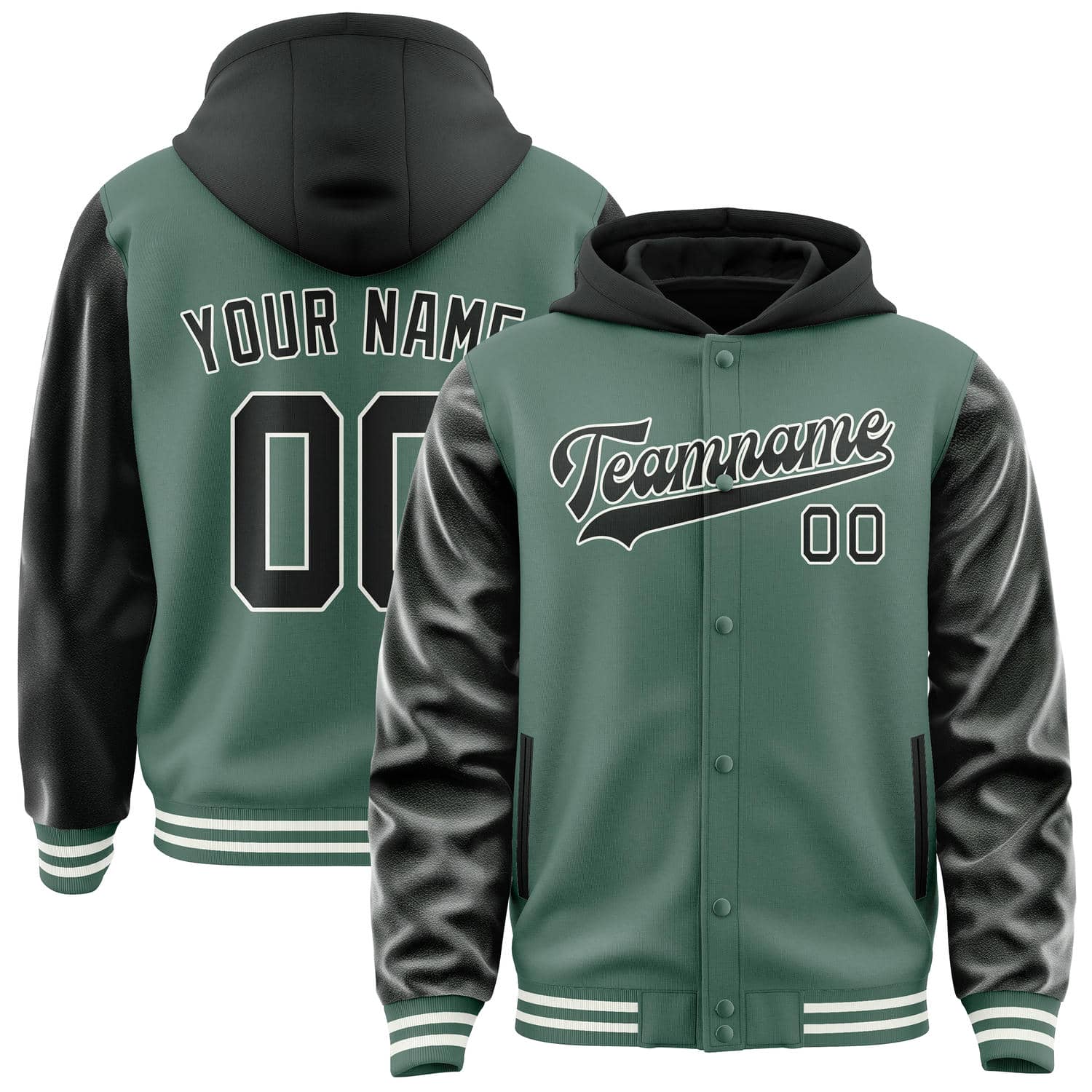 Custom Blue Green Black Jacket