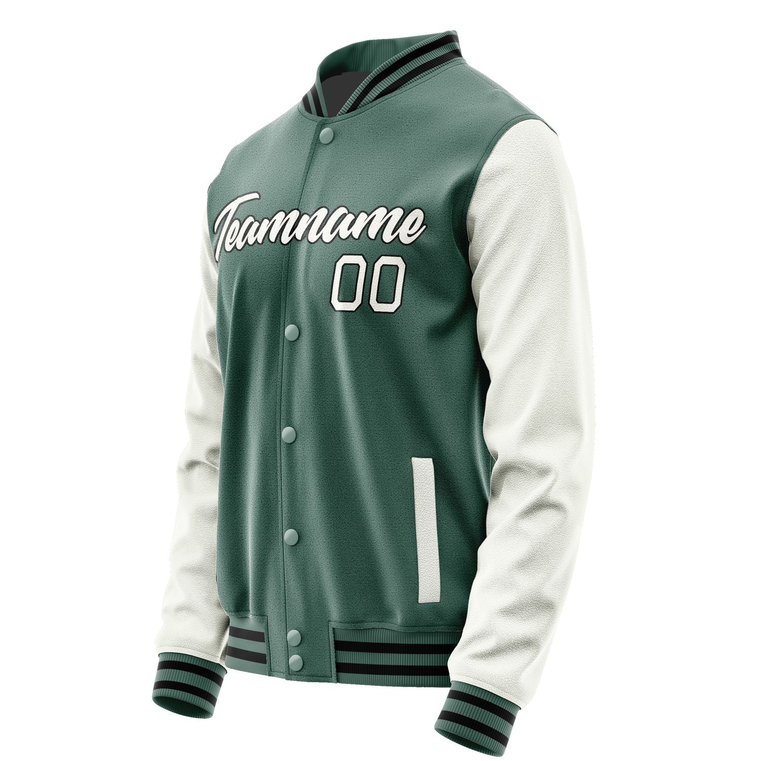 Custom Blue Green White Jacket JA2727182717B21718