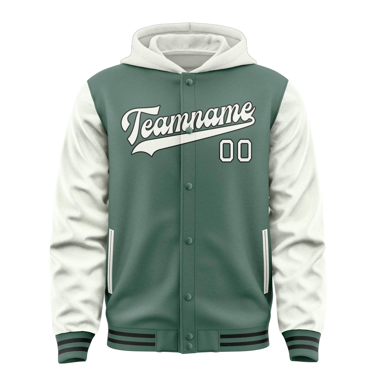 Custom Blue Green White Jacket