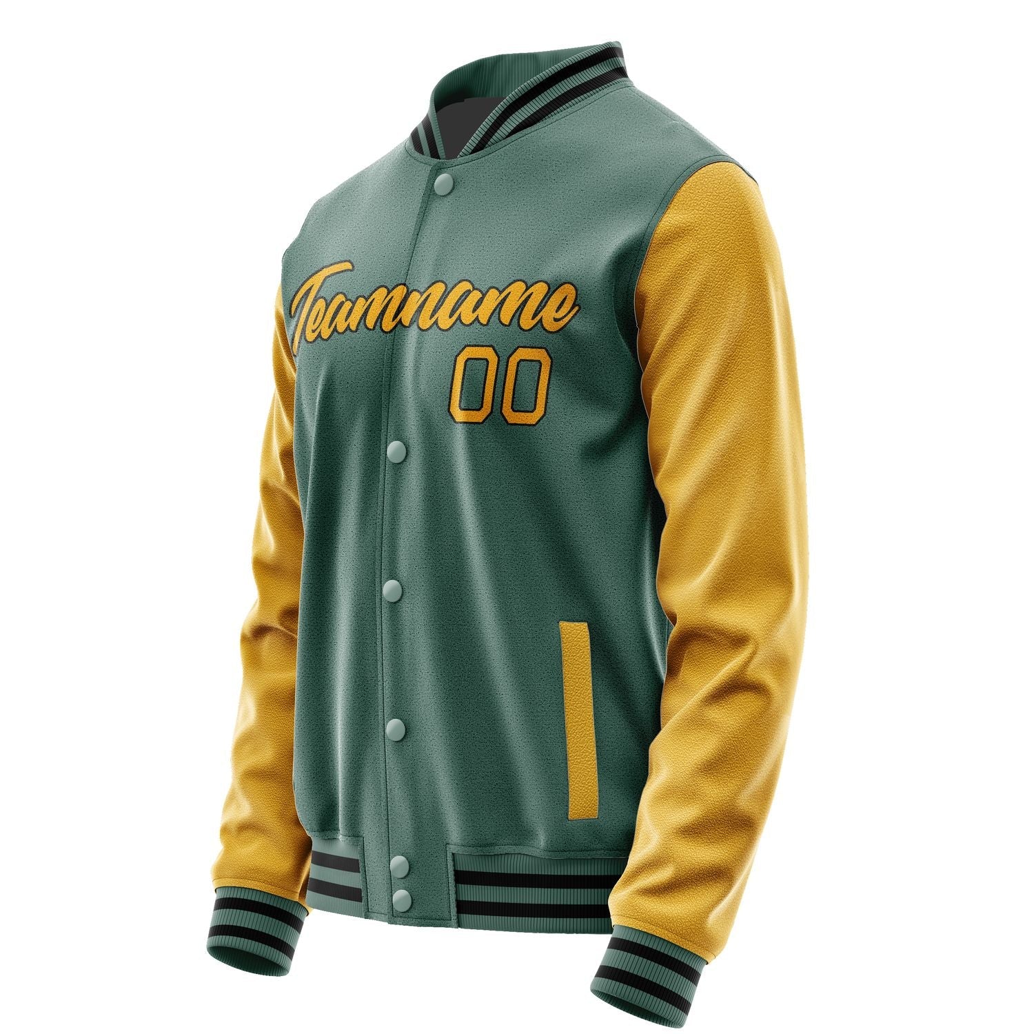Custom Blue Green Yellow Jacket JA2727192717B21719
