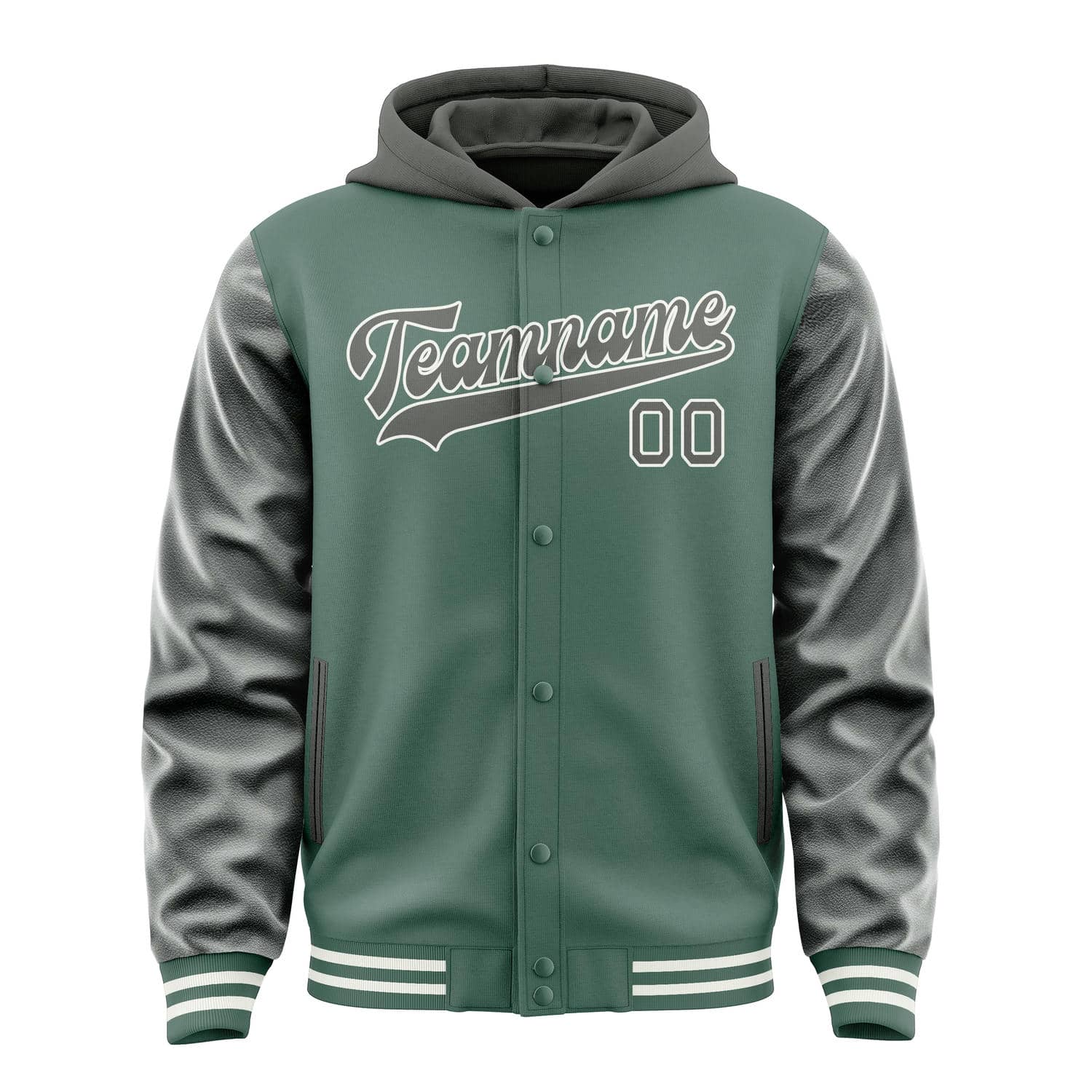 Custom Blue Green Dark Grey Jacket