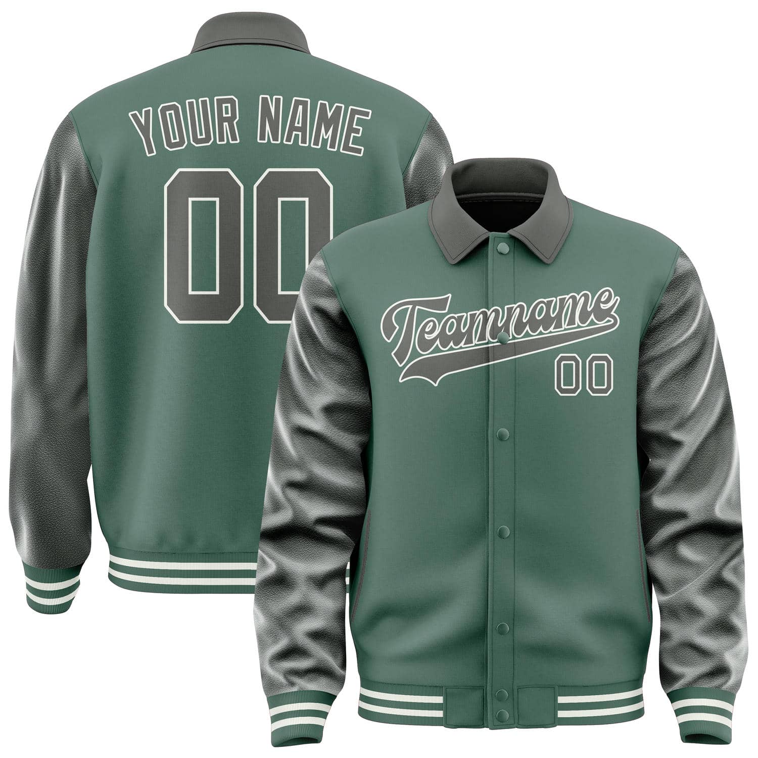 Custom Blue Green Dark Grey Jacket