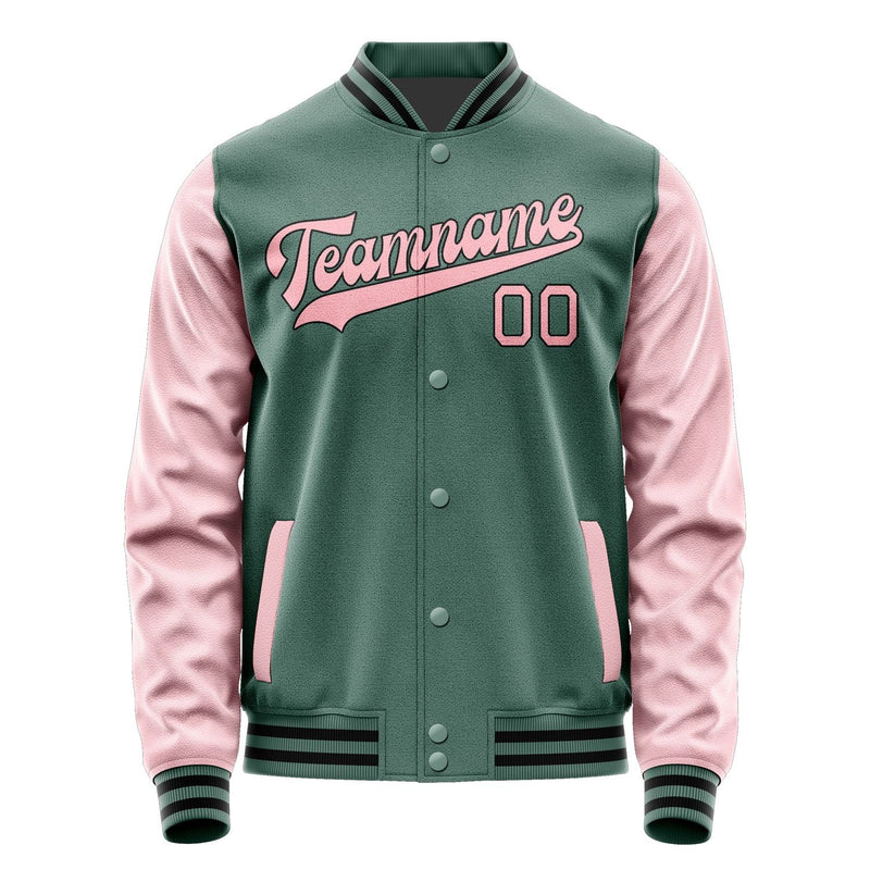 Custom Blue Green Light Pink Jacket JA2727212717B31721