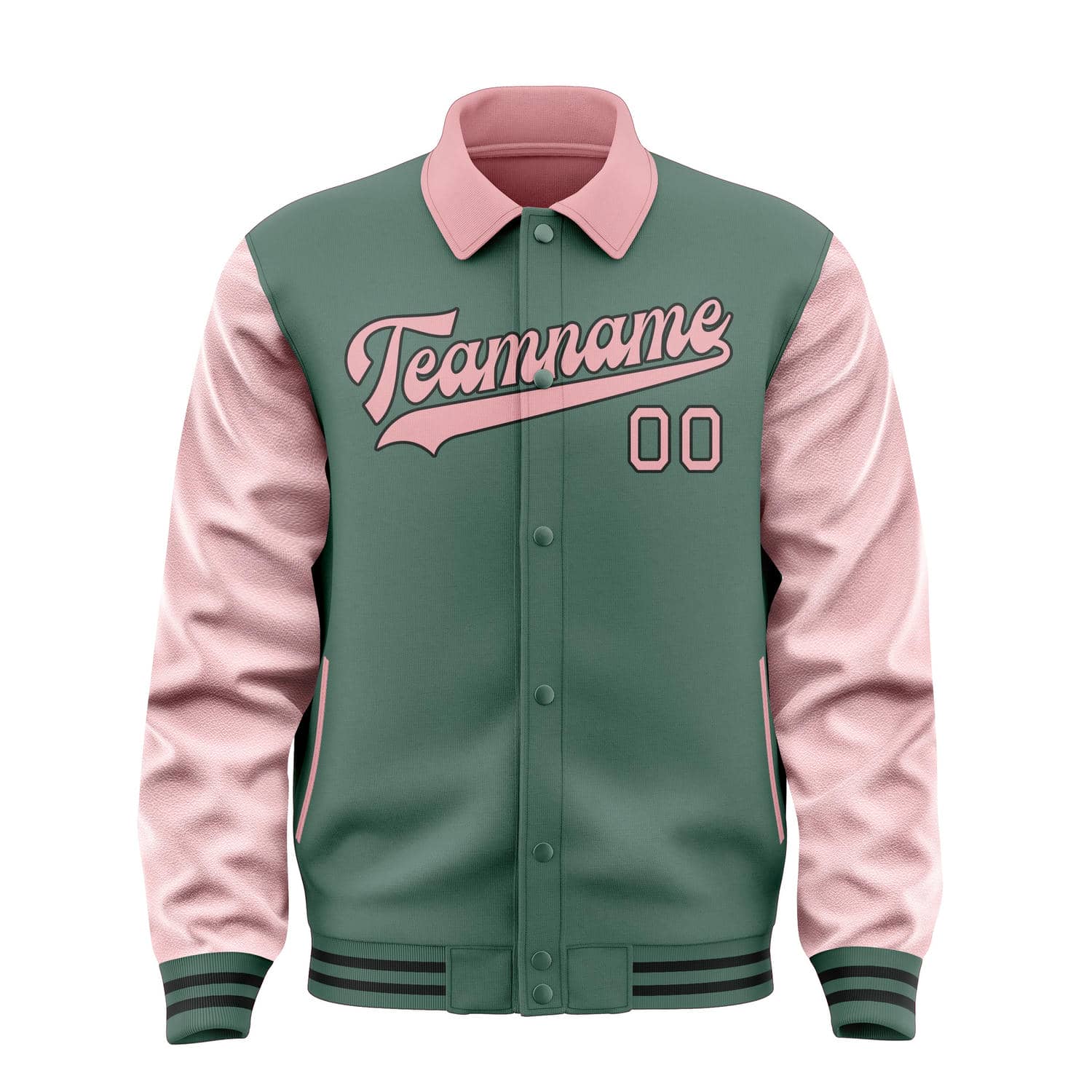 Custom Blue Green Light Pink Jacket