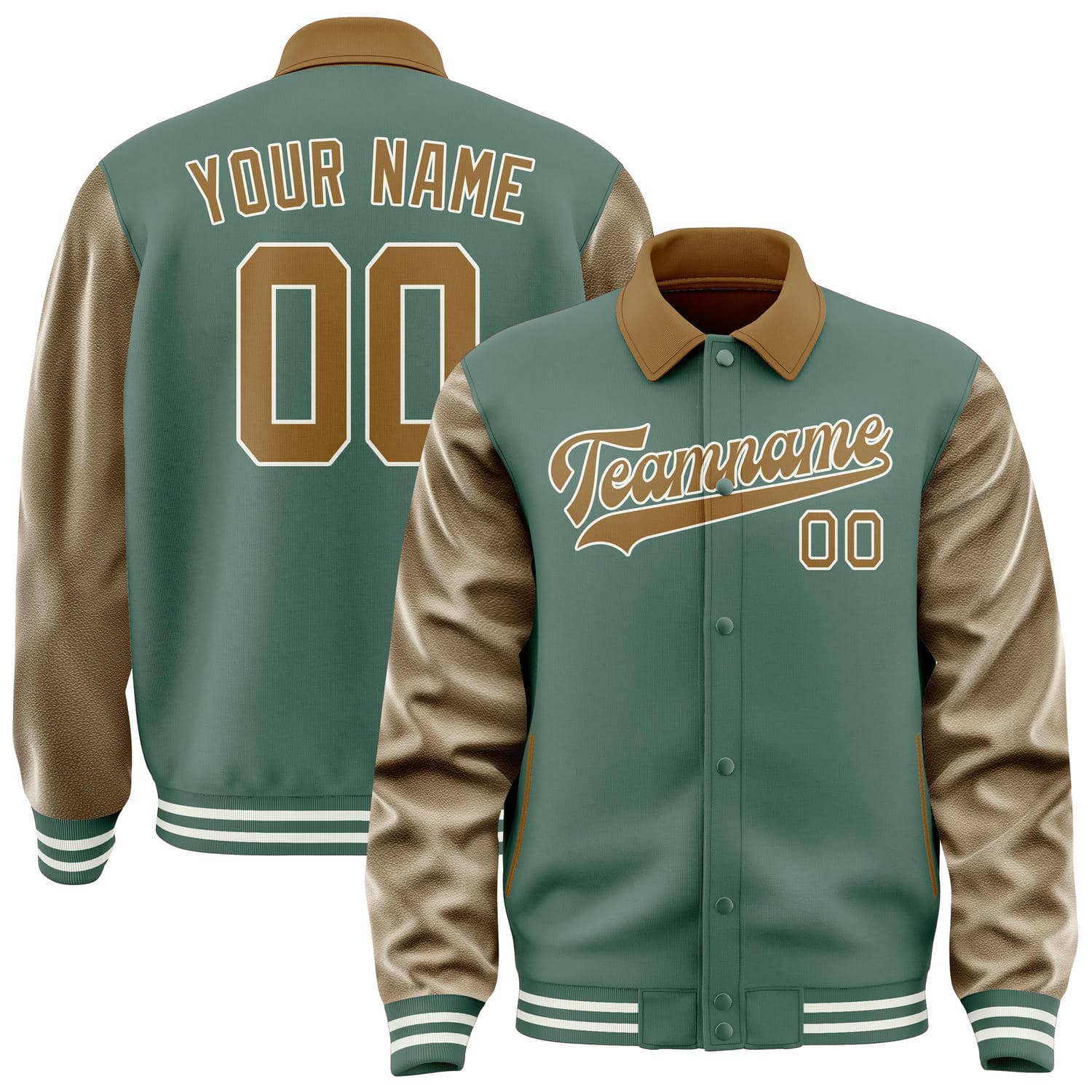 Custom Blue Green Khaki Jacket