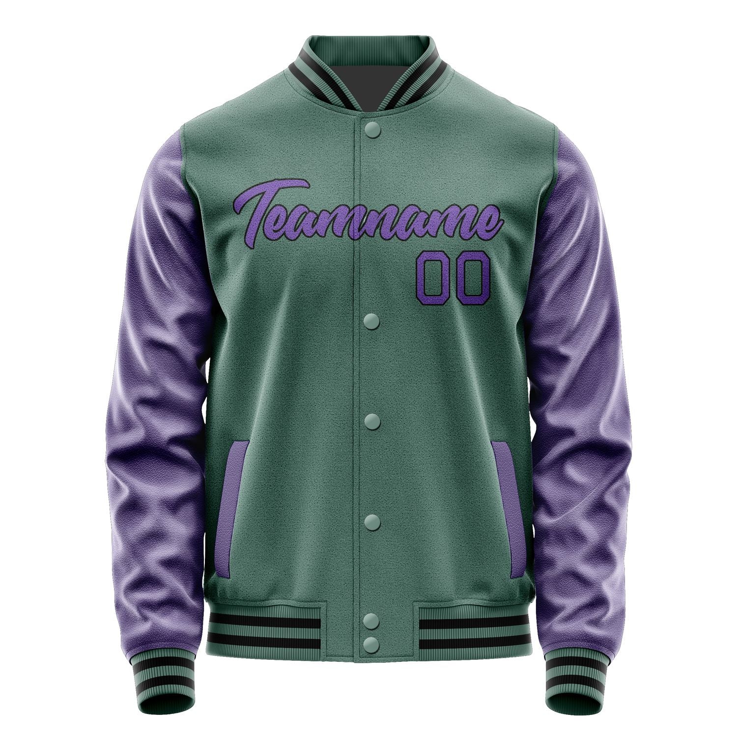 Custom Blue Green Light Purple Jacket JA2727232717B21723