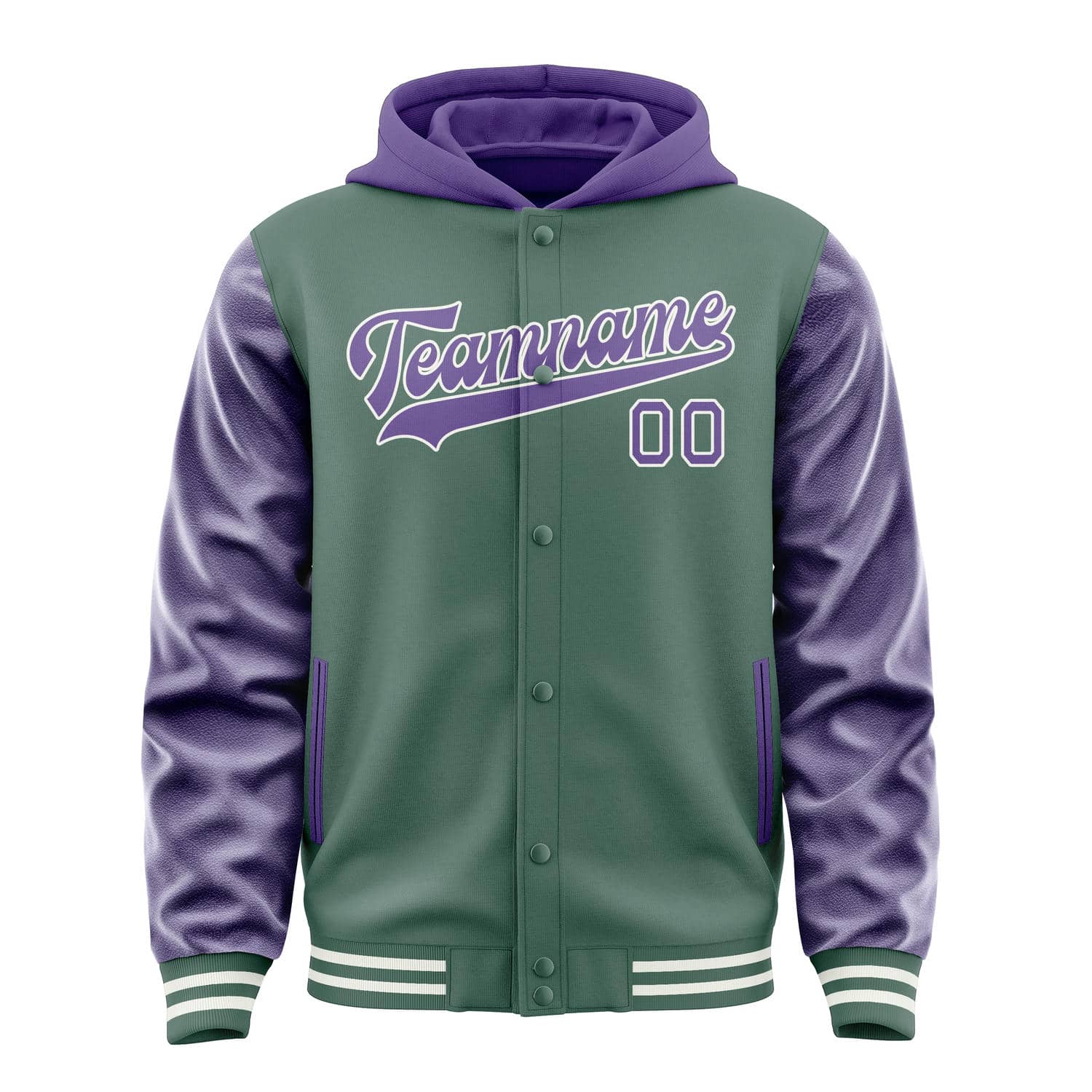 Custom Blue Green Light Purple Jacket