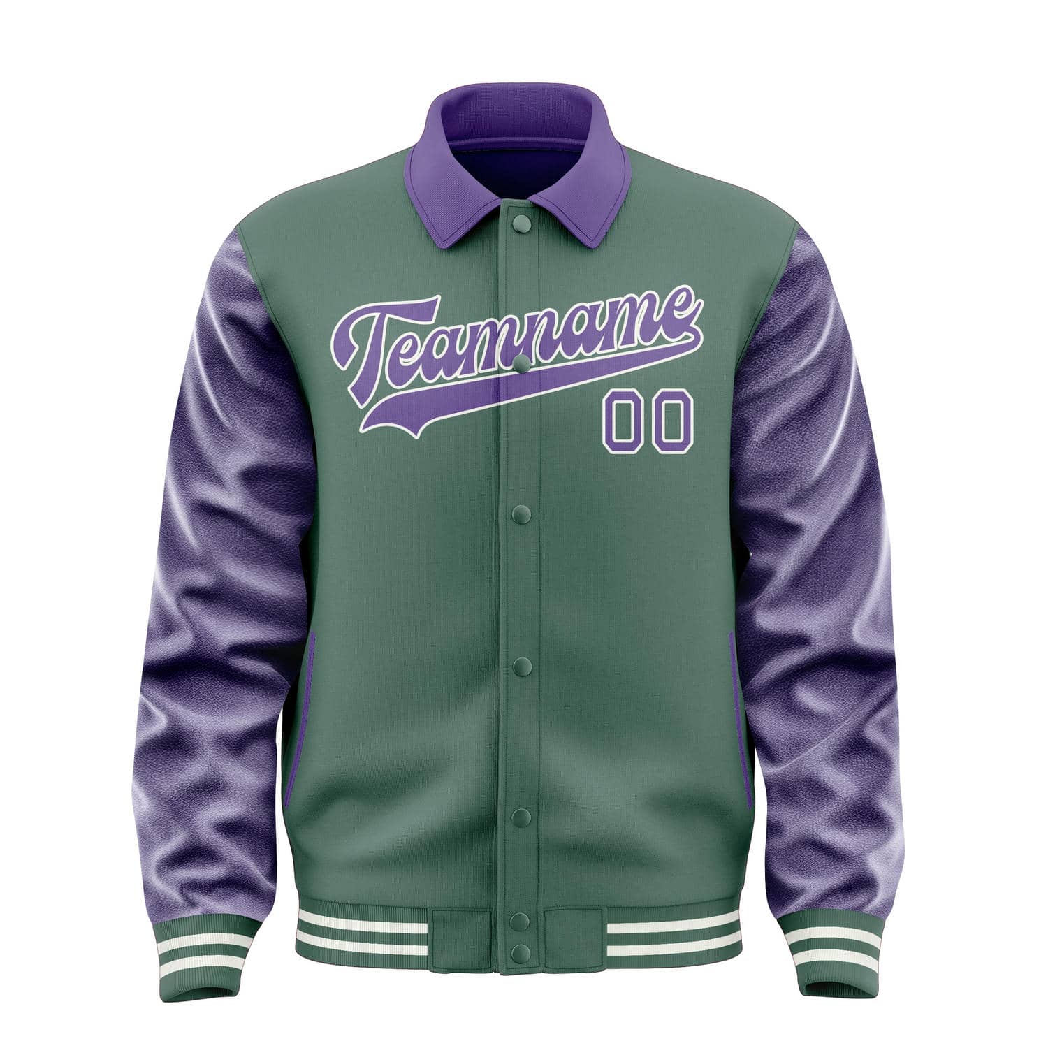 Custom Blue Green Light Purple Jacket