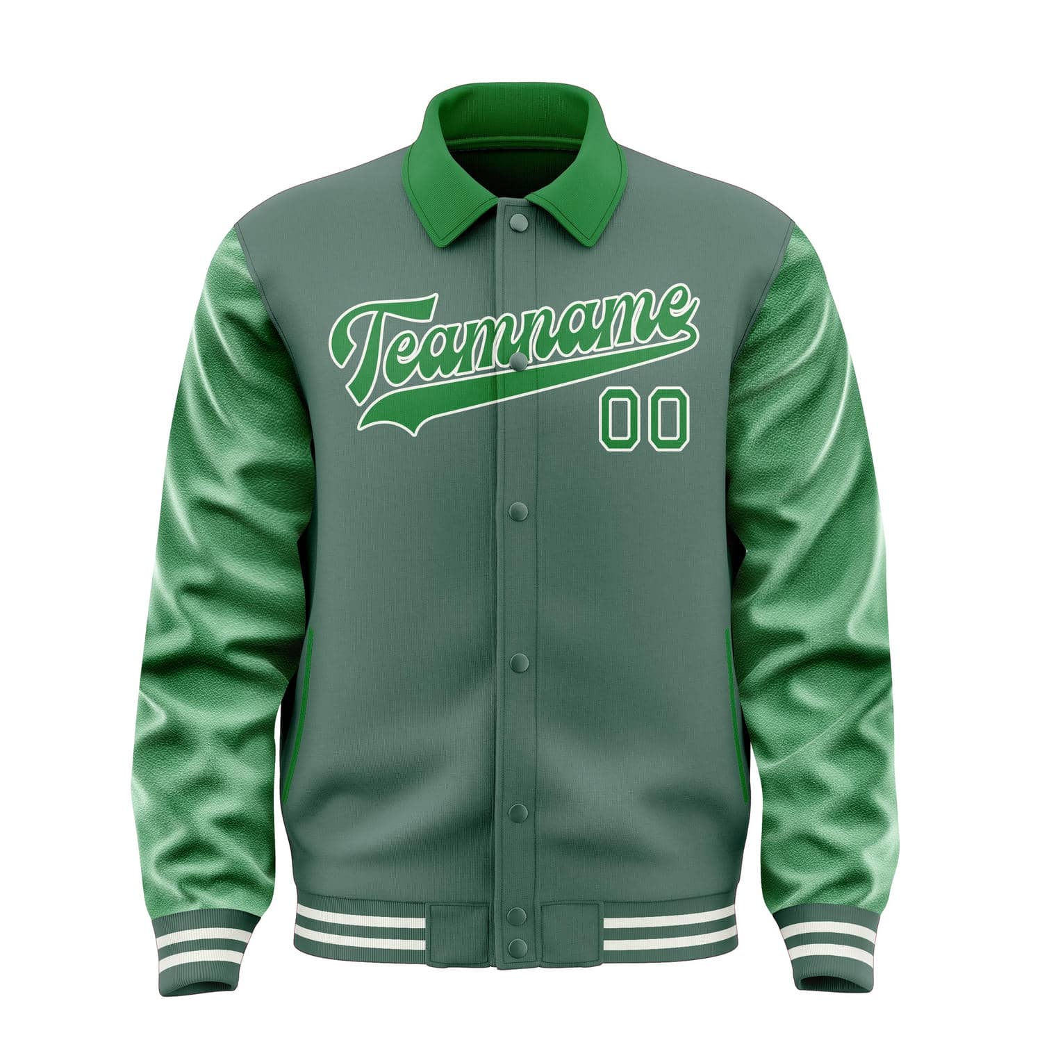 Custom Blue Green Emerald Green Jacket