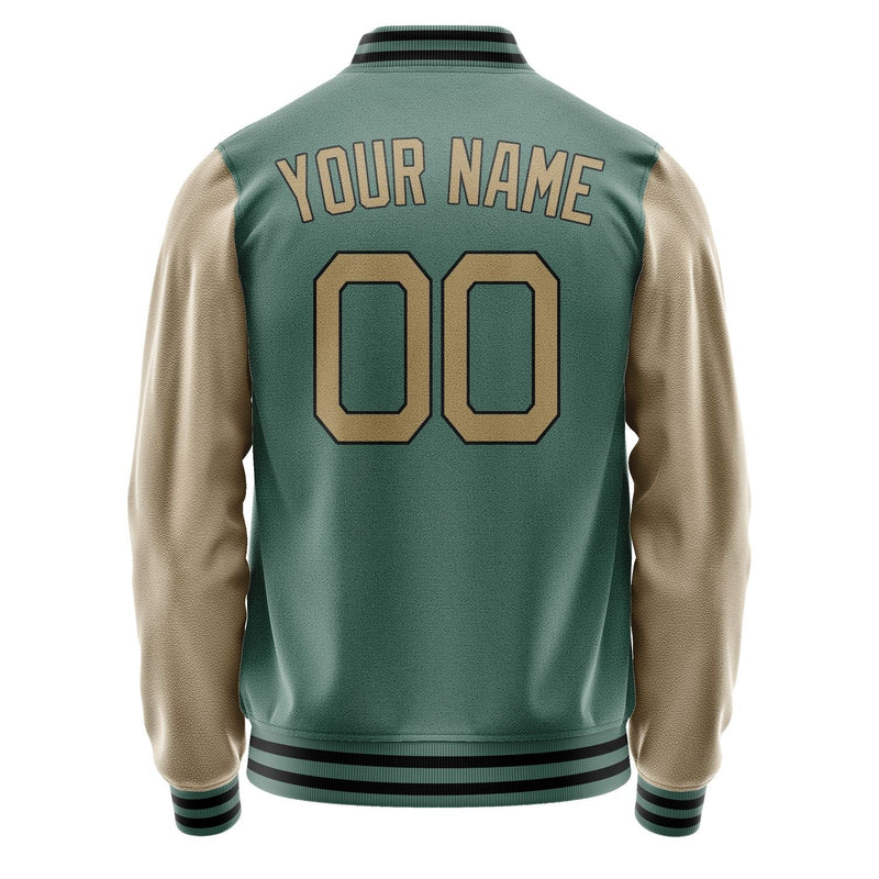 Custom Blue Green Light Khaki Jacket JA2727252717B21725