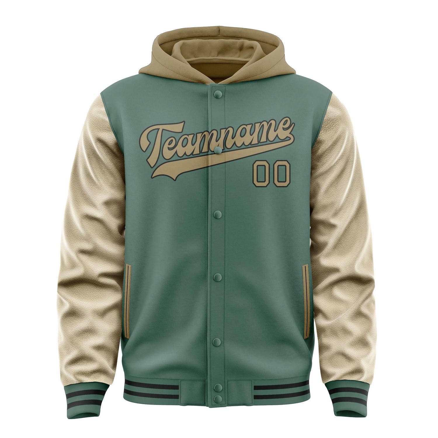 Custom Blue Green Light Khaki Jacket