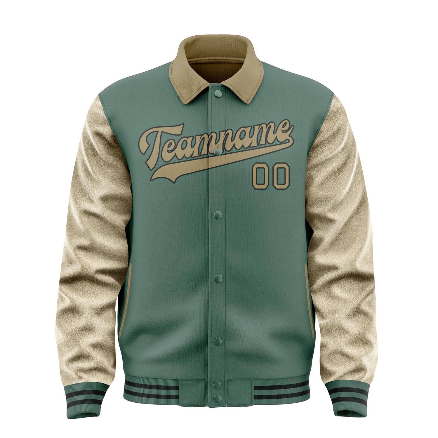 Custom Blue Green Light Khaki Jacket