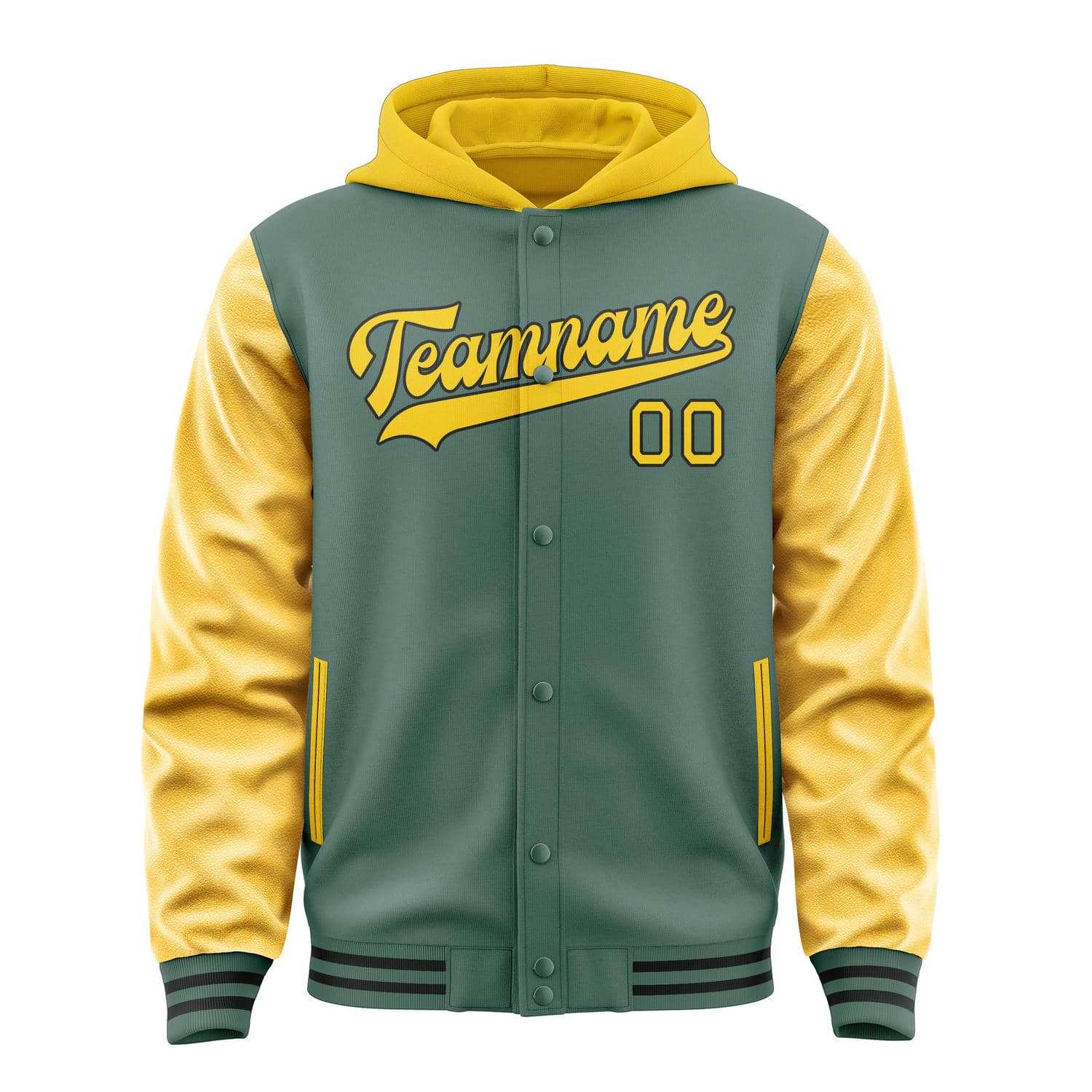 Custom Blue Green Gold Jacket