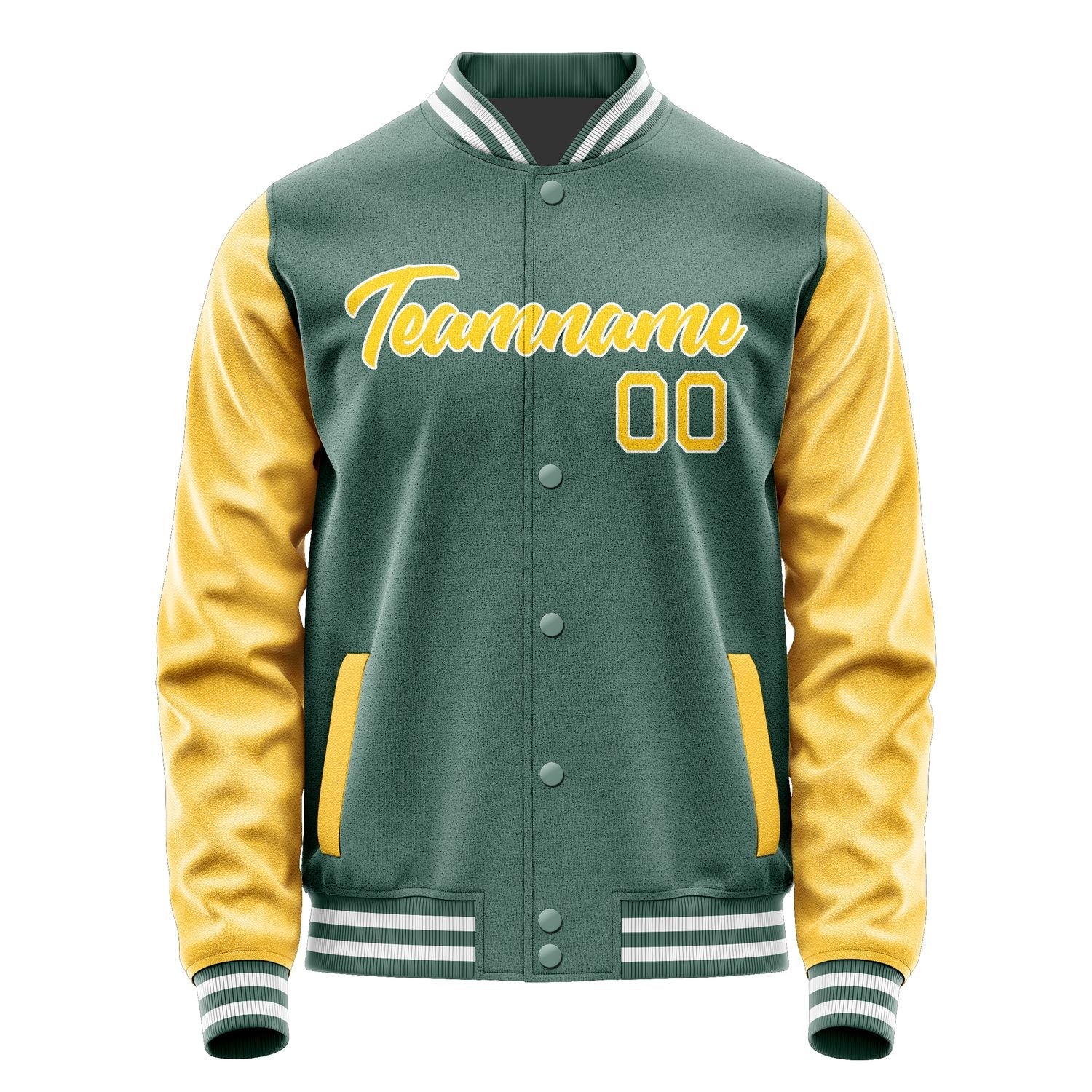 Custom Blue Green Gold Jacket JA2727302718B21830