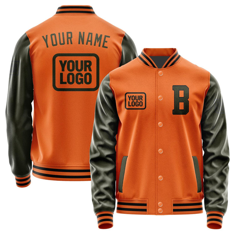 Custom Orange Olive Jacket JA282802281717020217