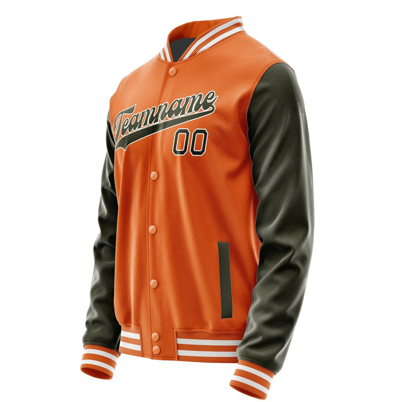 Custom Orange Olive Jacket JA2828022818B31802
