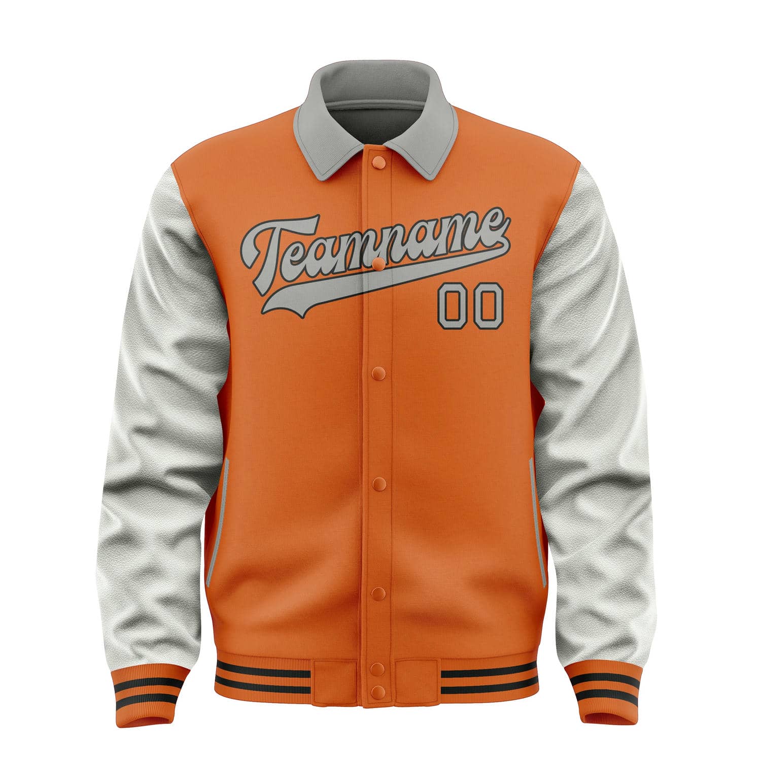 Custom Orange Gray Jacket