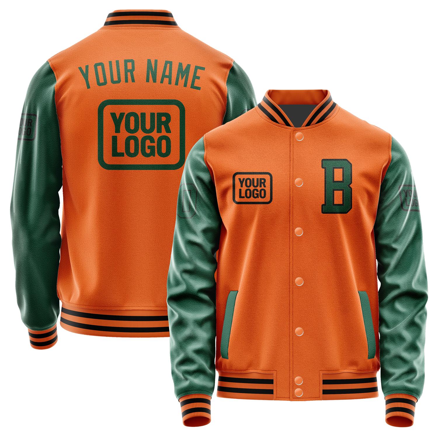 Custom Orange Green Jacket JA282805281717050517