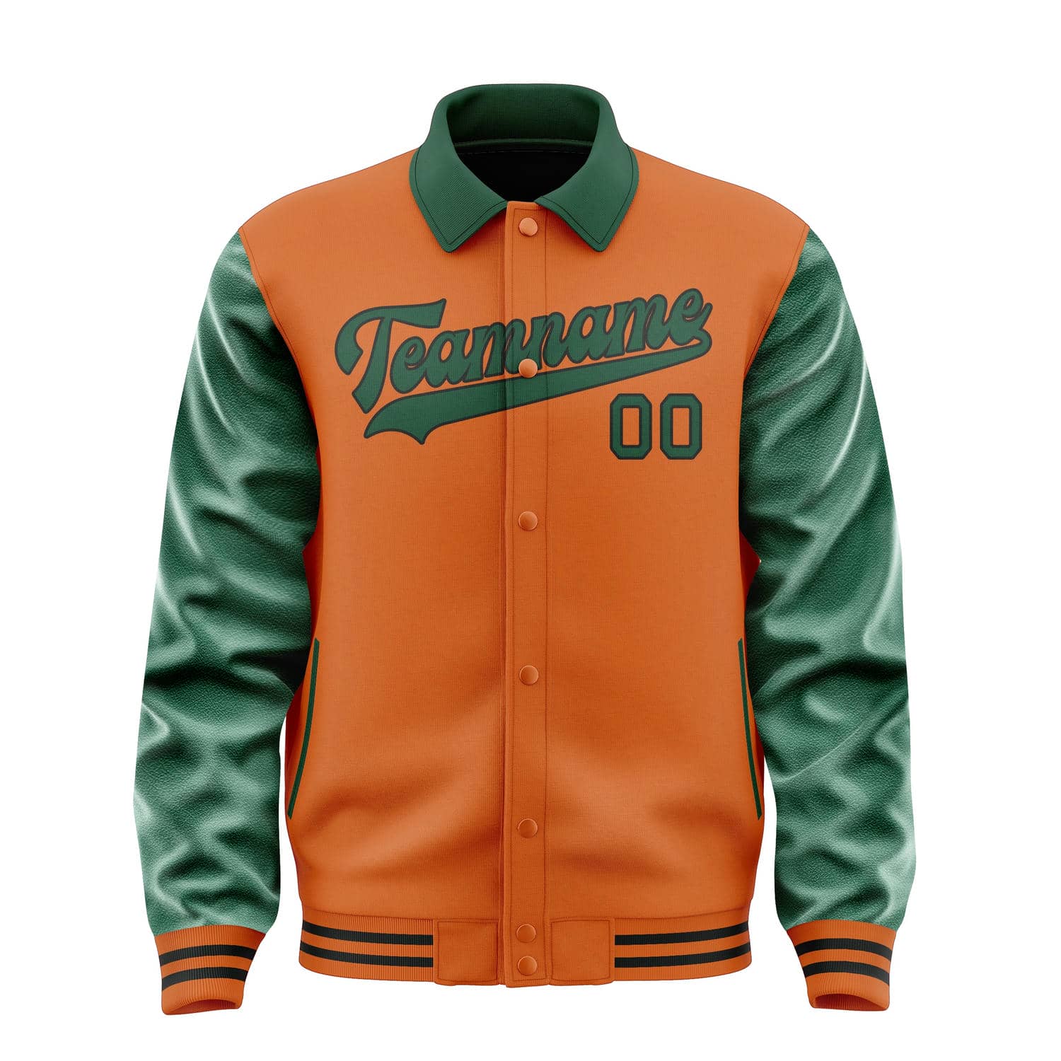 Custom Orange Green Jacket