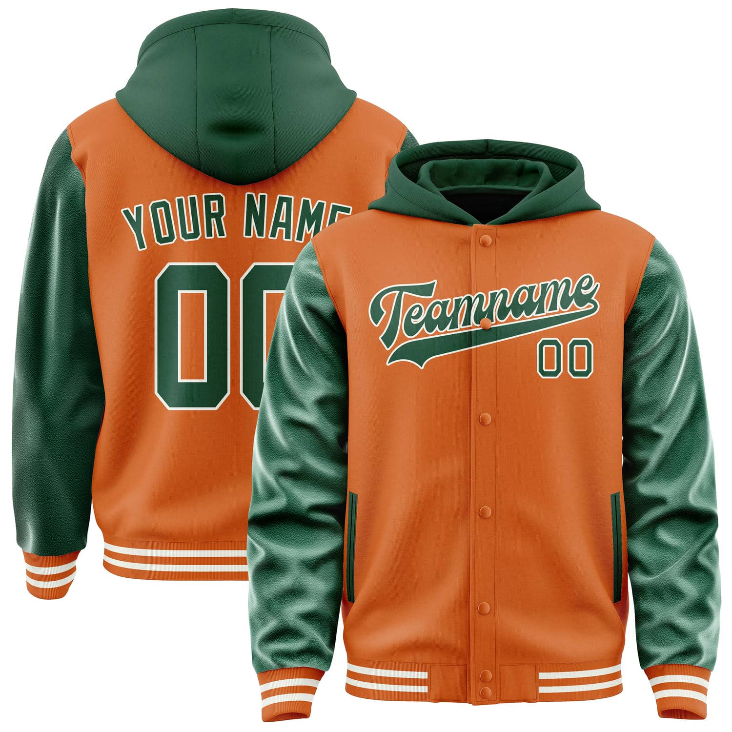Custom Orange Green Jacket