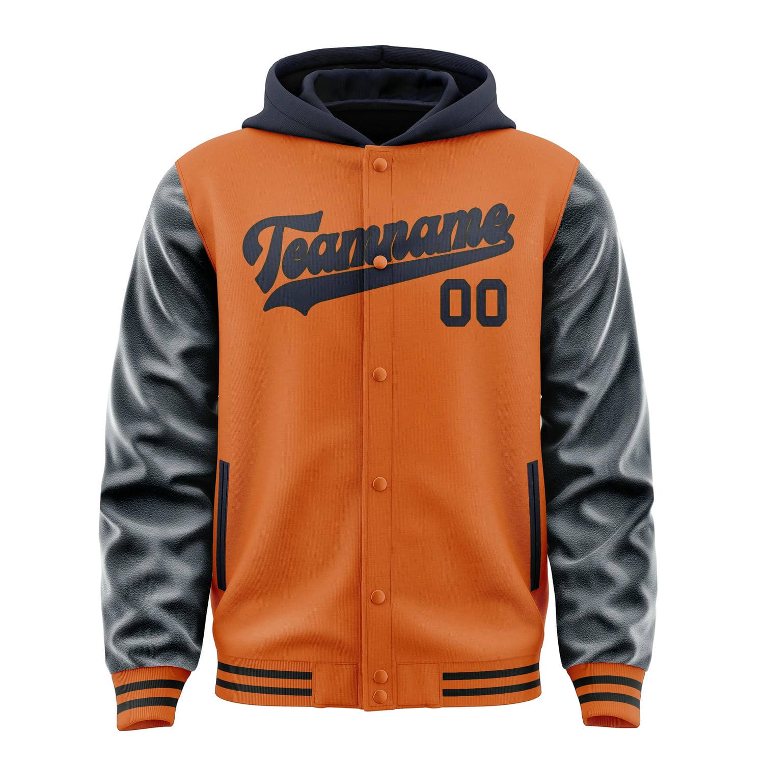 Custom Orange Navy Jacket