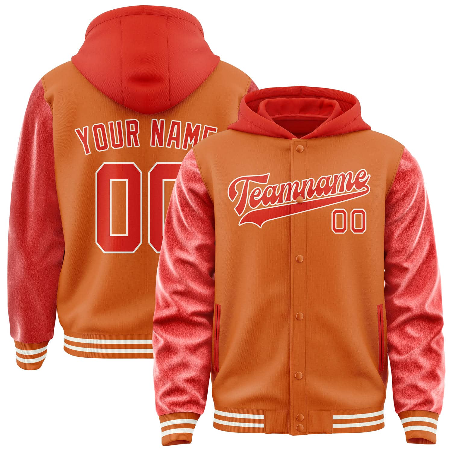 Custom Orange Orange Red Jacket