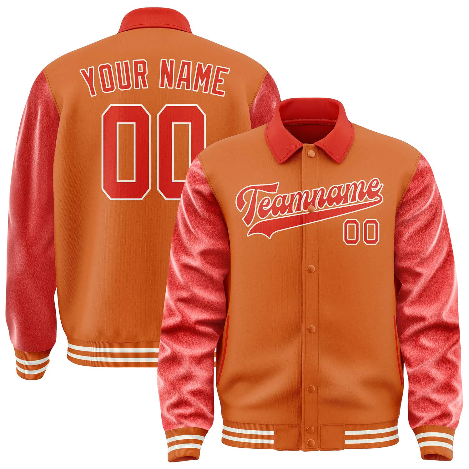 Custom Orange Orange Red Jacket