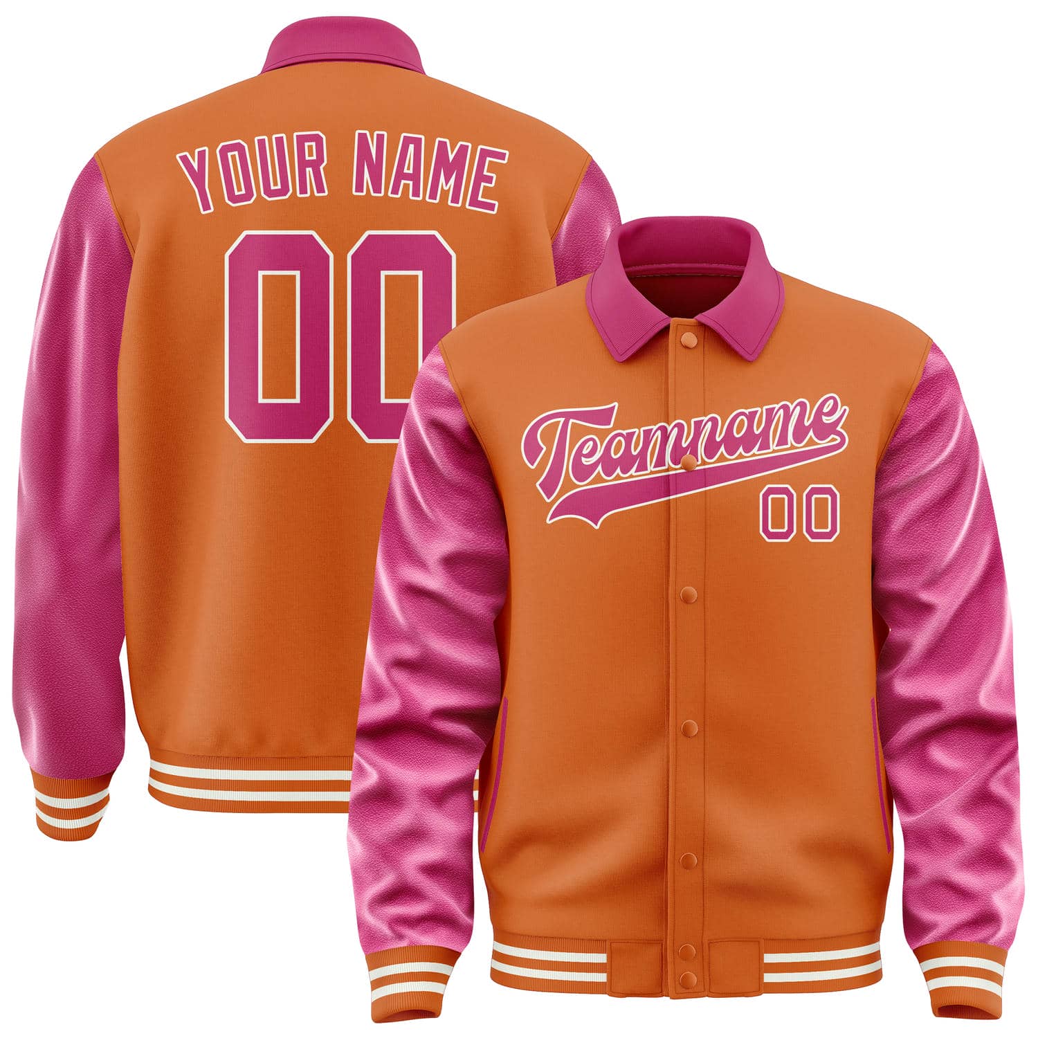 Custom Orange Pink Jacket