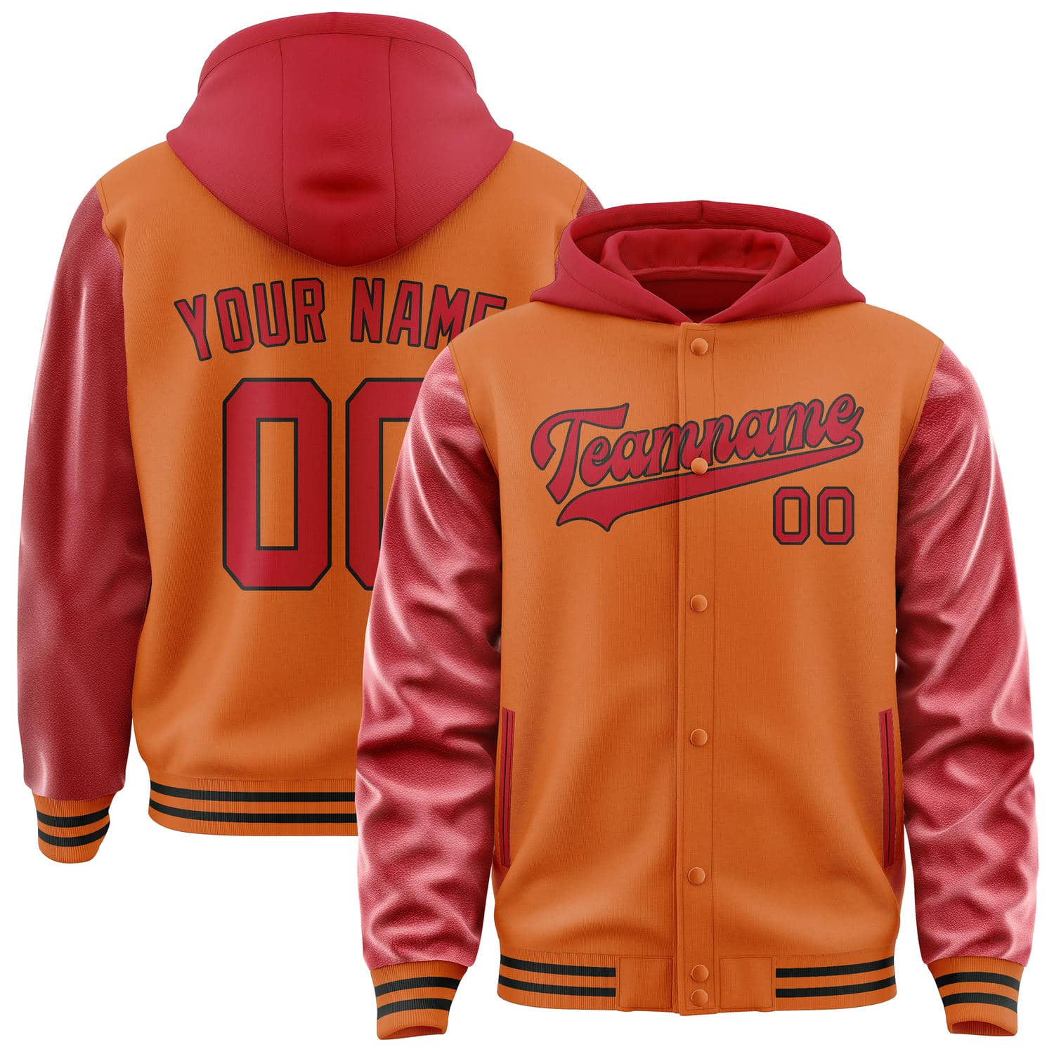 Custom Orange Red Jacket